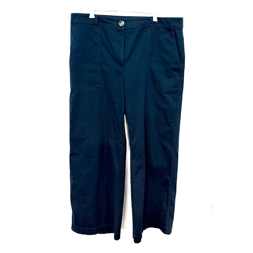 Ann Taylor Weekend Collection Midnight Blue Wide Leg Pant